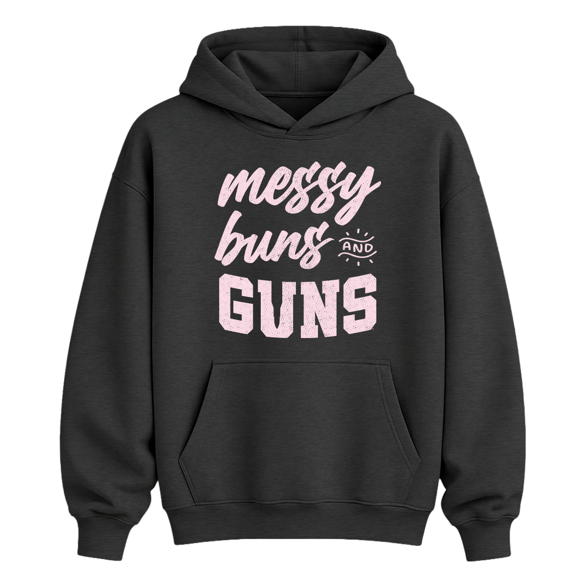 Shield Republic Messy Buns and Guns (Front Print)