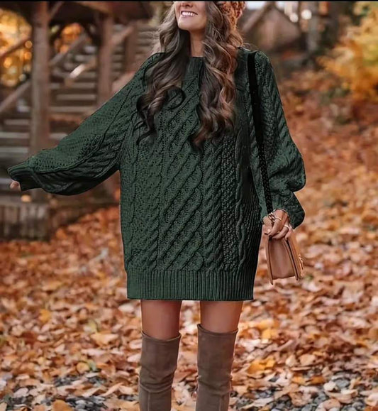 Green Sweater Dress