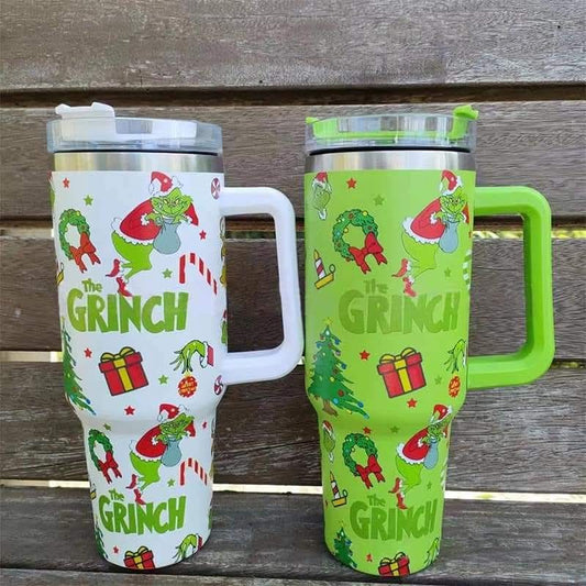 Green Guy 40 oz Tumbler Straw Cup