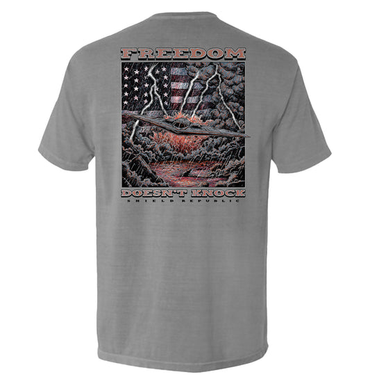 Shield Republic Freedom Doesn't Knock Tee