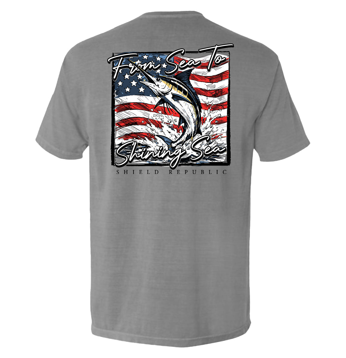 Shield Republic From Sea To Shining Sea Marlin (Back Print)