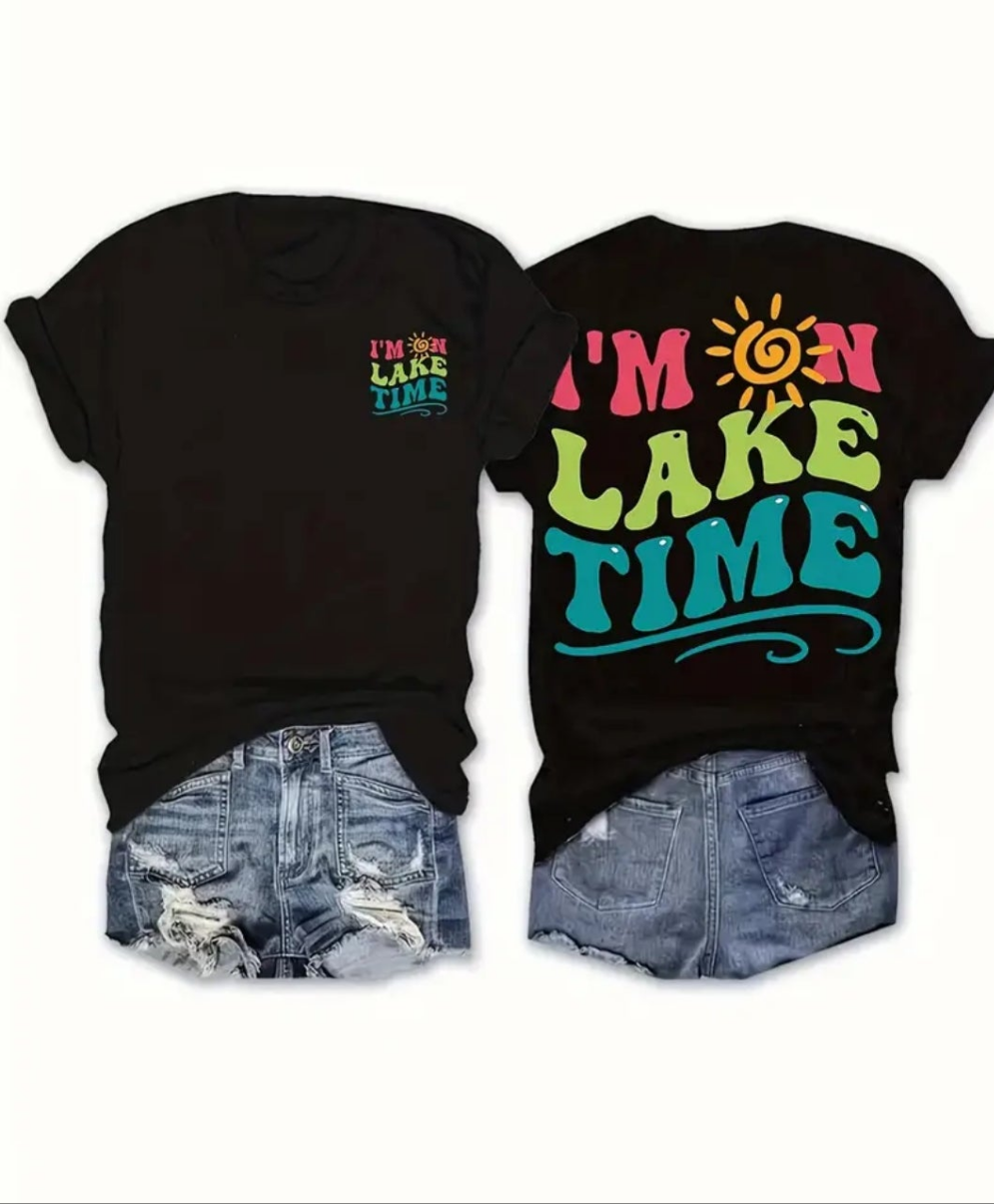 Vibrant Lake Time T-Shirt