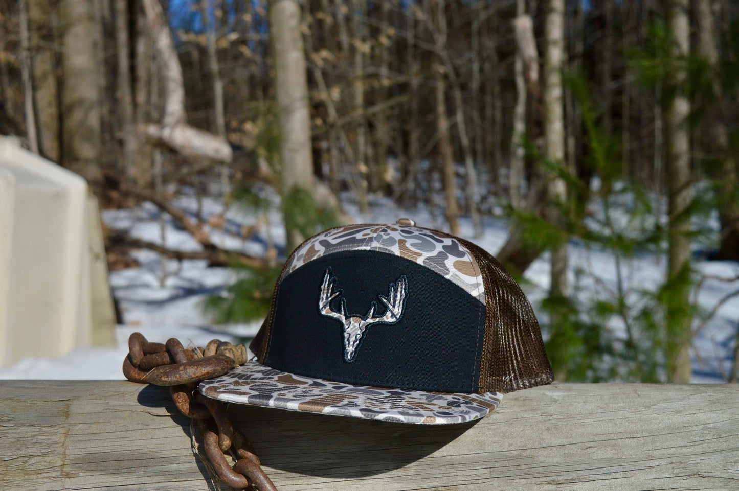 Whitetail Co. Old Camo Skull 7 Panel