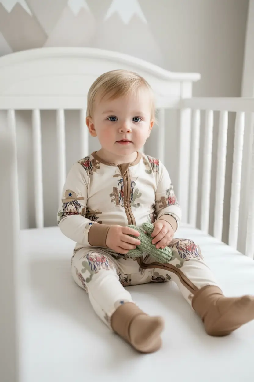 Max and Pippa - Bamboo Highland Cowboy Convertible Zippie