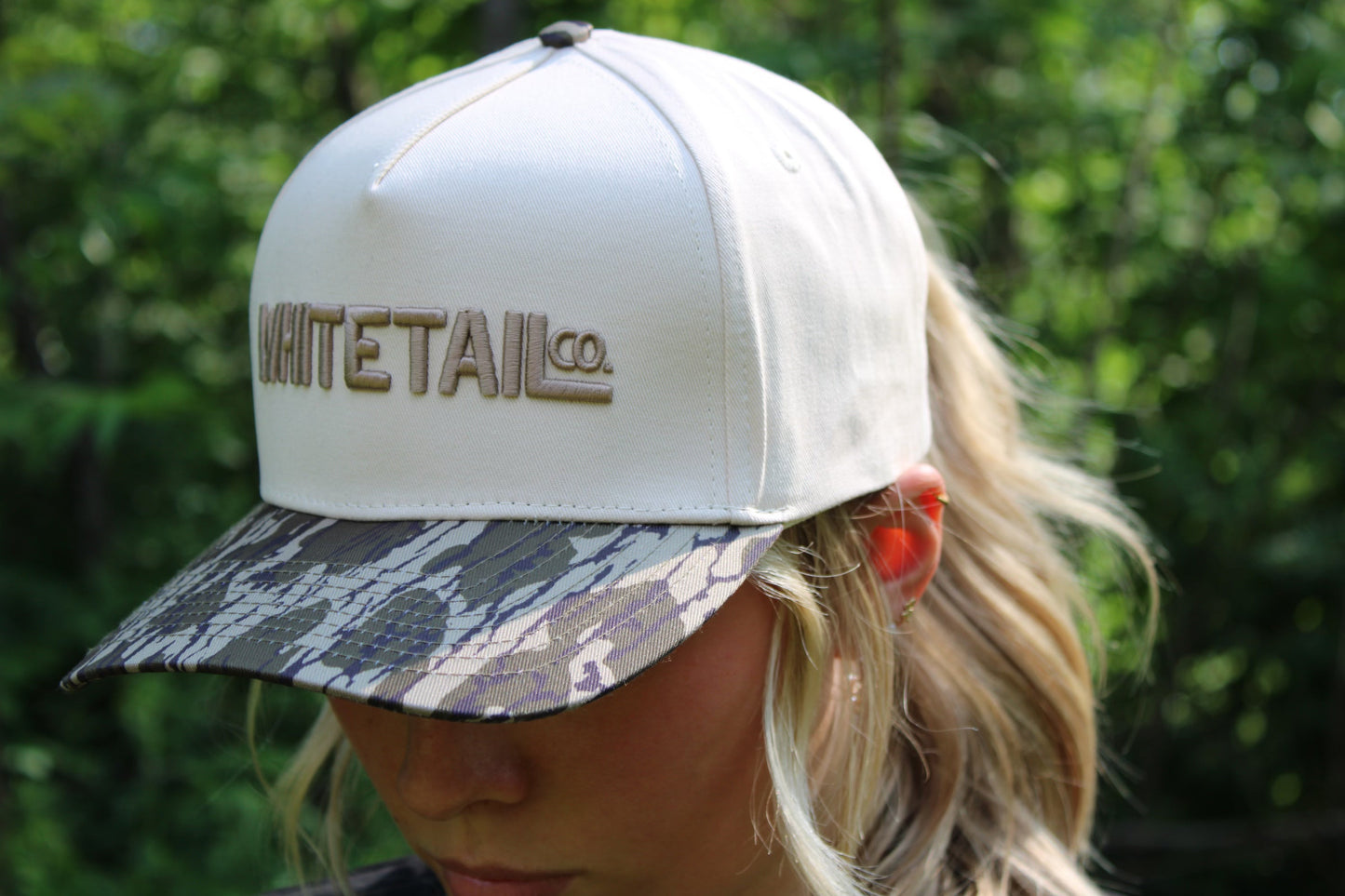 New !!! Whitetail Co. Washed Brim Trucker