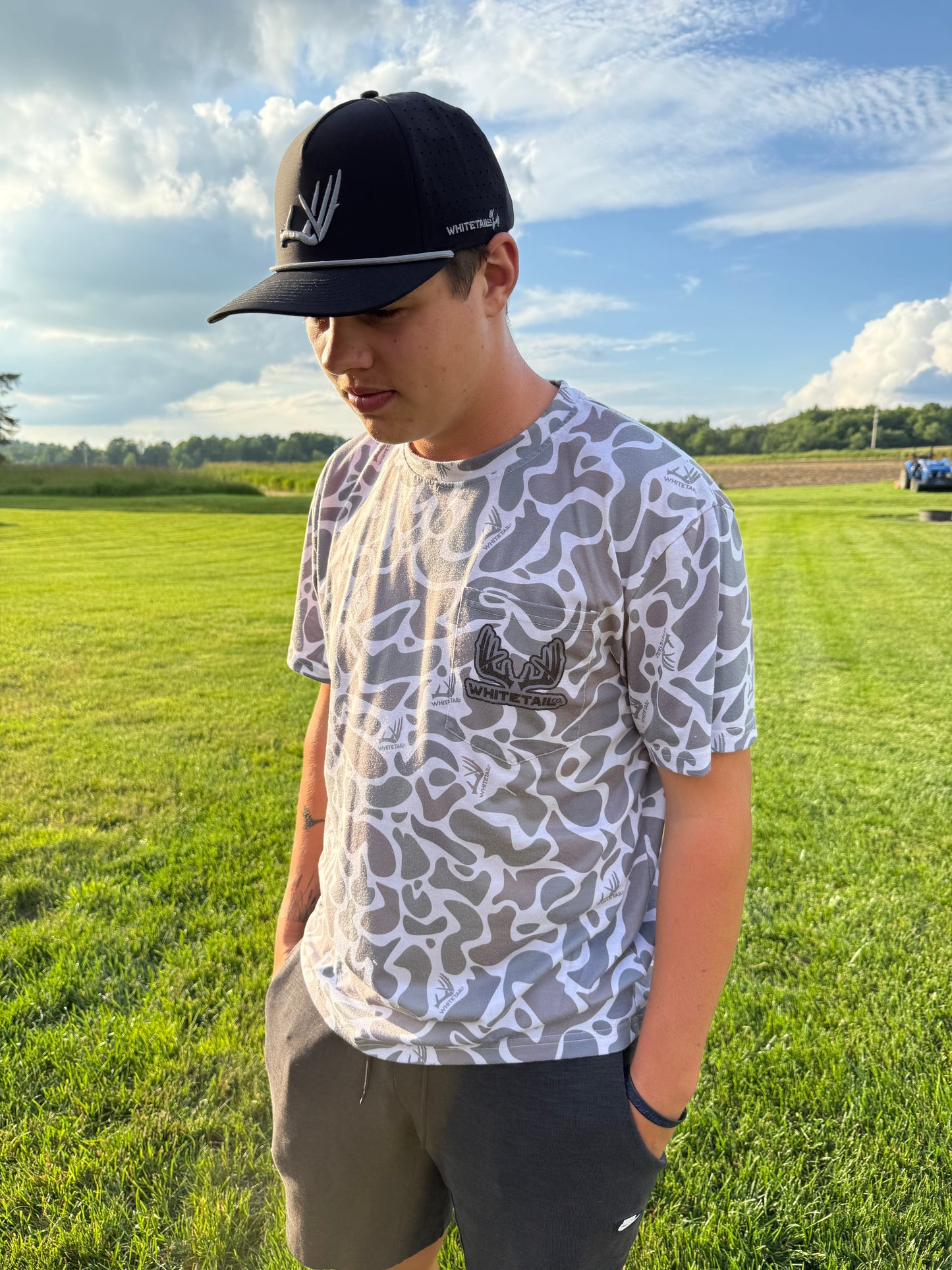 Whitetail Co. Old Camo Faded Pocket Tee