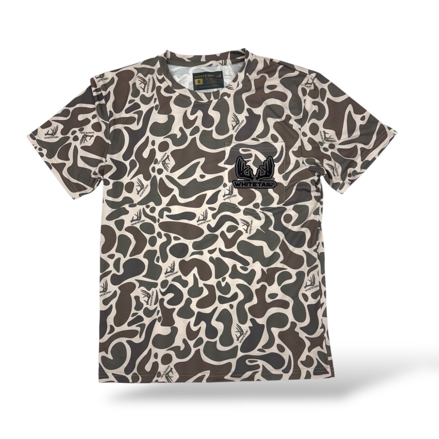 Whitetail Co. Old Camo Faded Pocket Tee