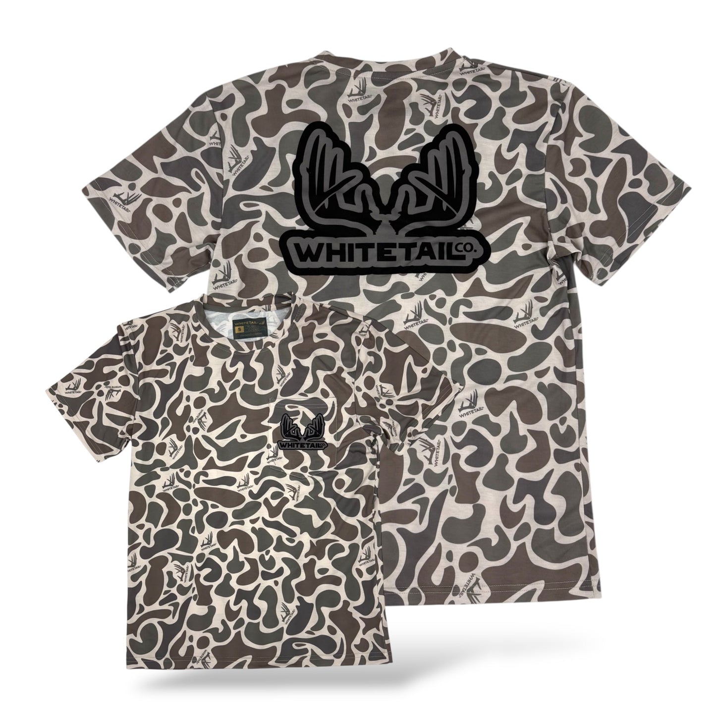 Whitetail Co. Old Camo Faded Pocket Tee