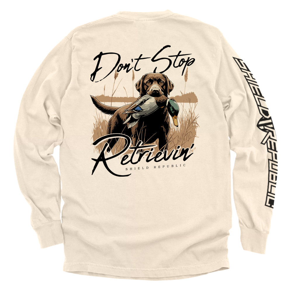 Shield Republic Don't Stop Retrievin' Chocolate Lab