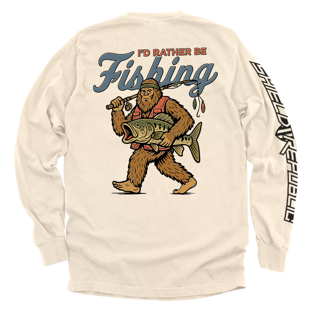 Shield Republic I'd Rather Be Fishing Bigfoot