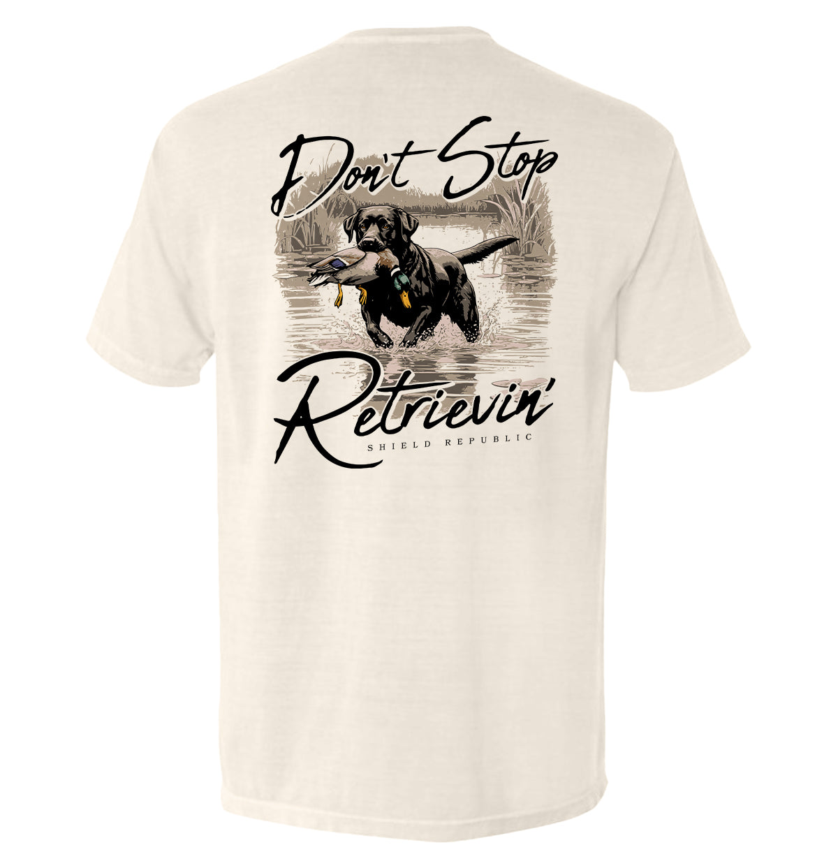 Shield Republic Don't Stop Retrievin' Black Lab