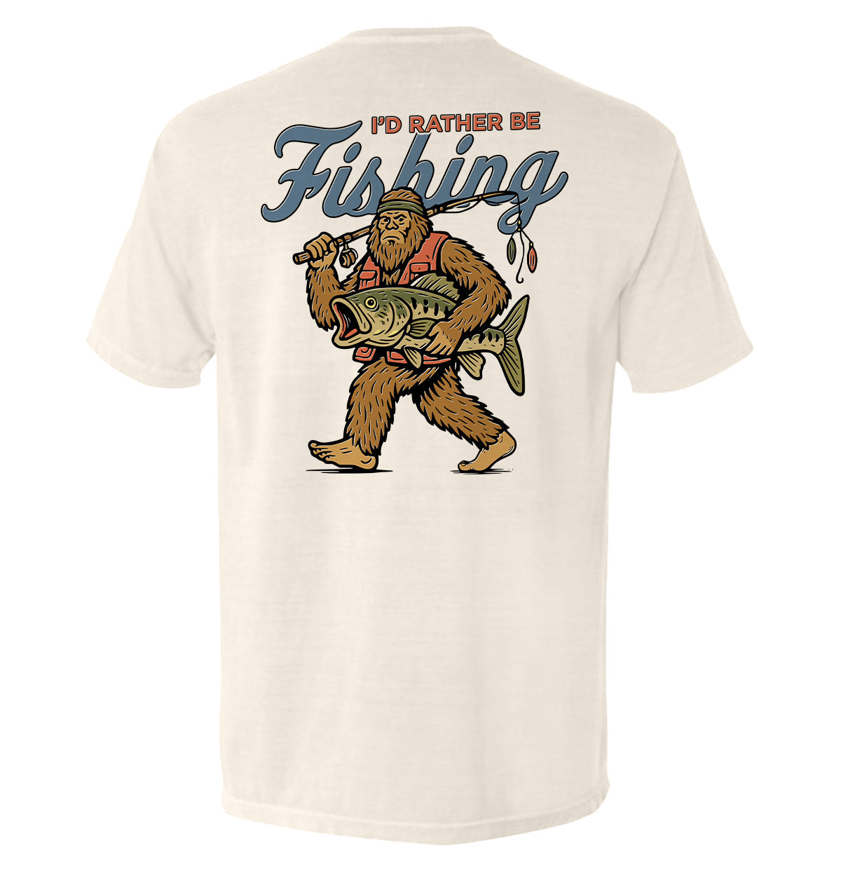 Shield Republic I'd Rather Be Fishing Bigfoot