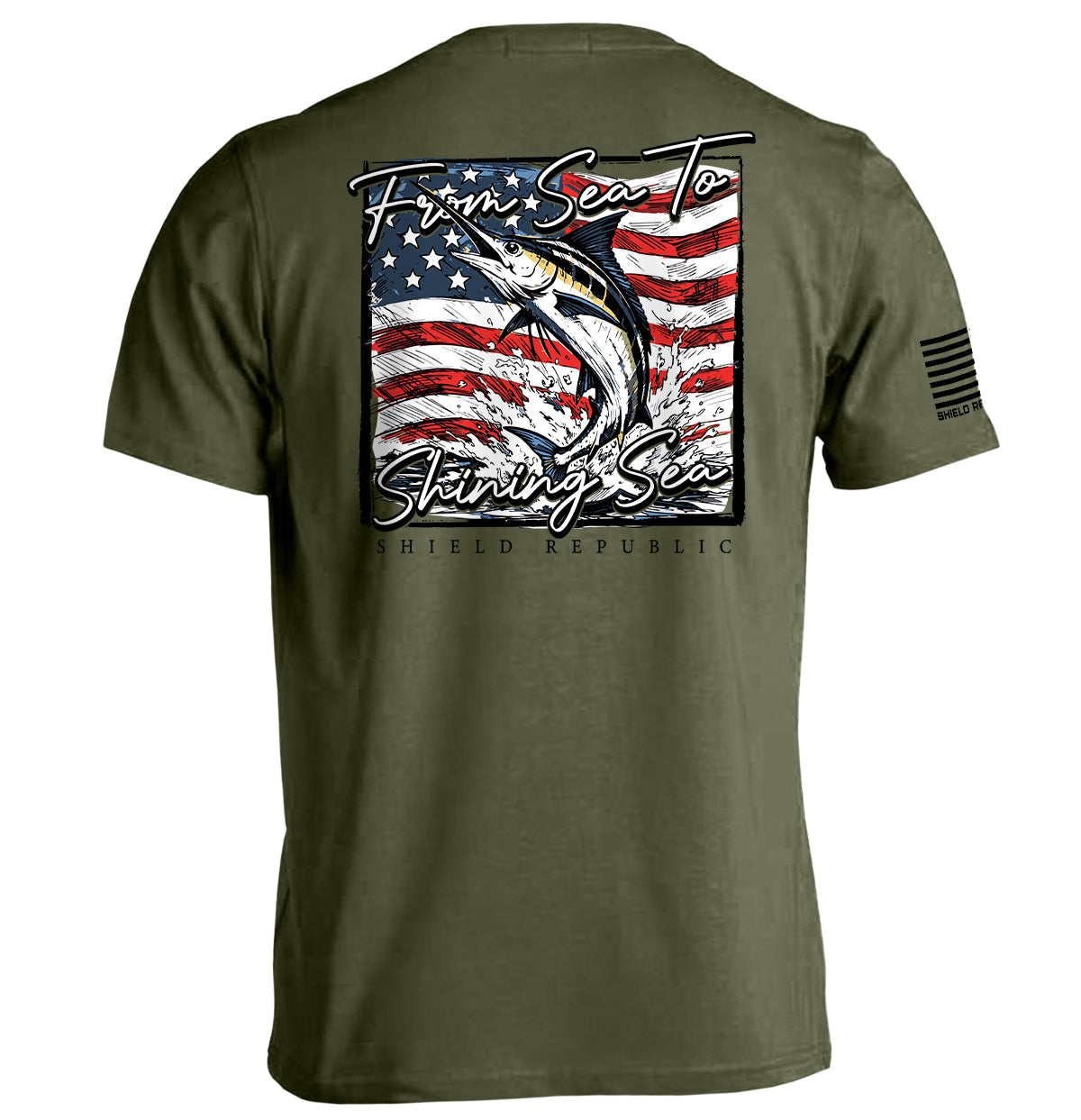 Shield Republic From Sea To Shining Sea Marlin (Back Print)