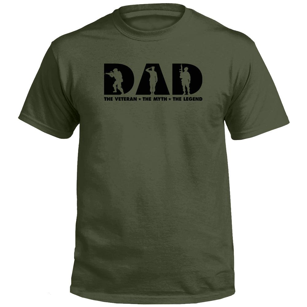 Shield Republic Dad The Veteran The Myth The Legend (Front)