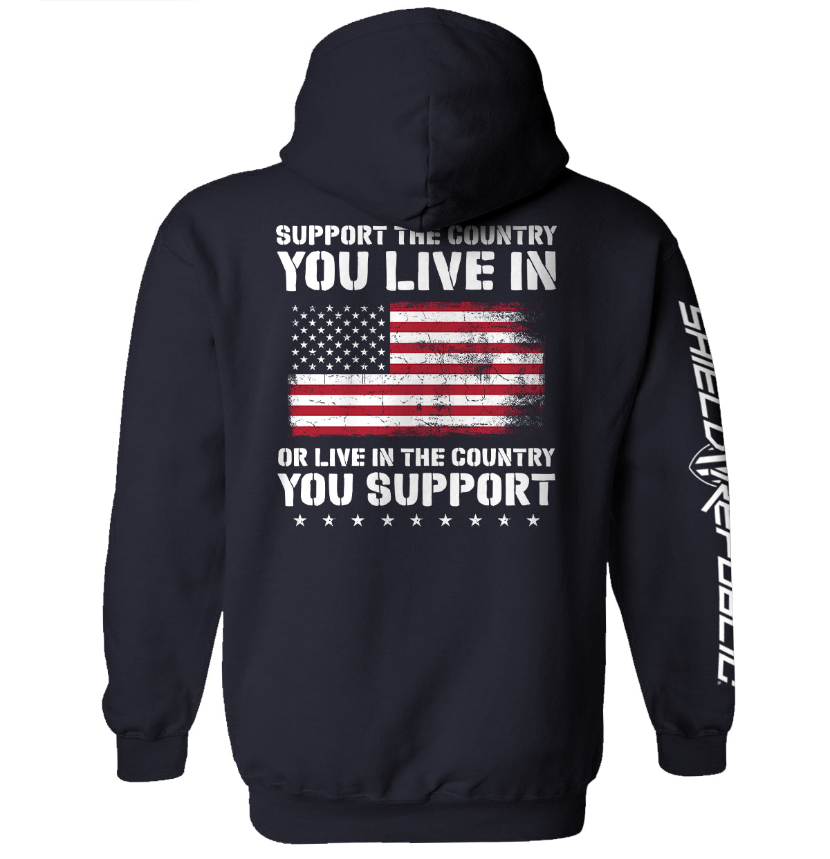 Shield Republic Support The Country You Live In Flag