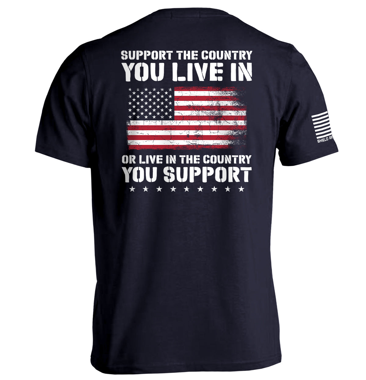 Shield Republic Support The Country You Live In Flag