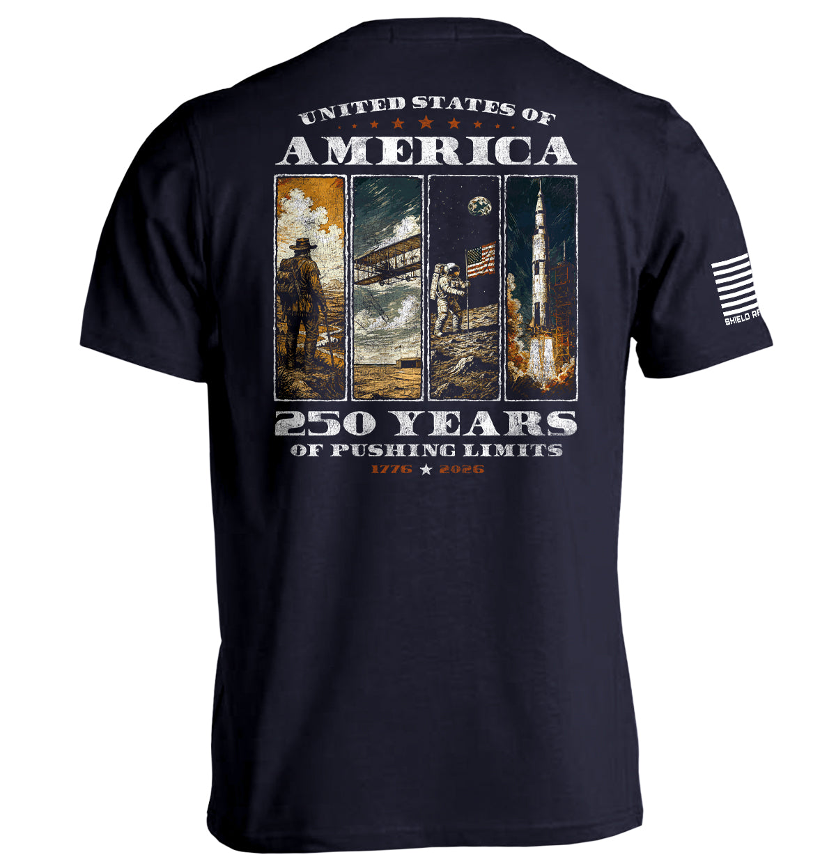 Shield Republic USA 250 Years of Pushing Limits