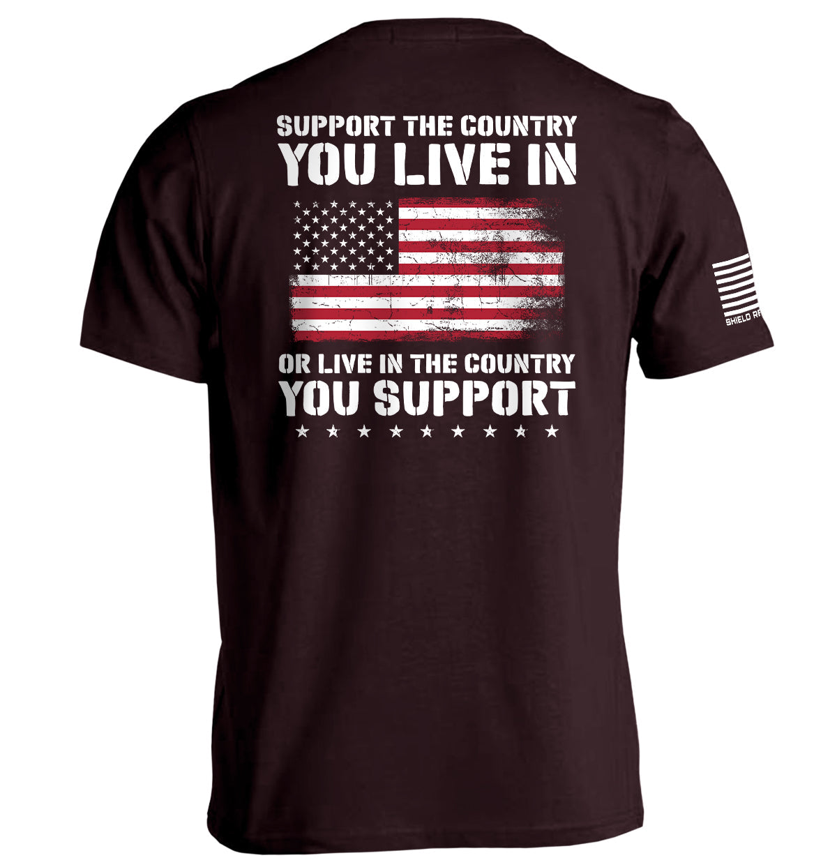 Shield Republic Support The Country You Live In Flag