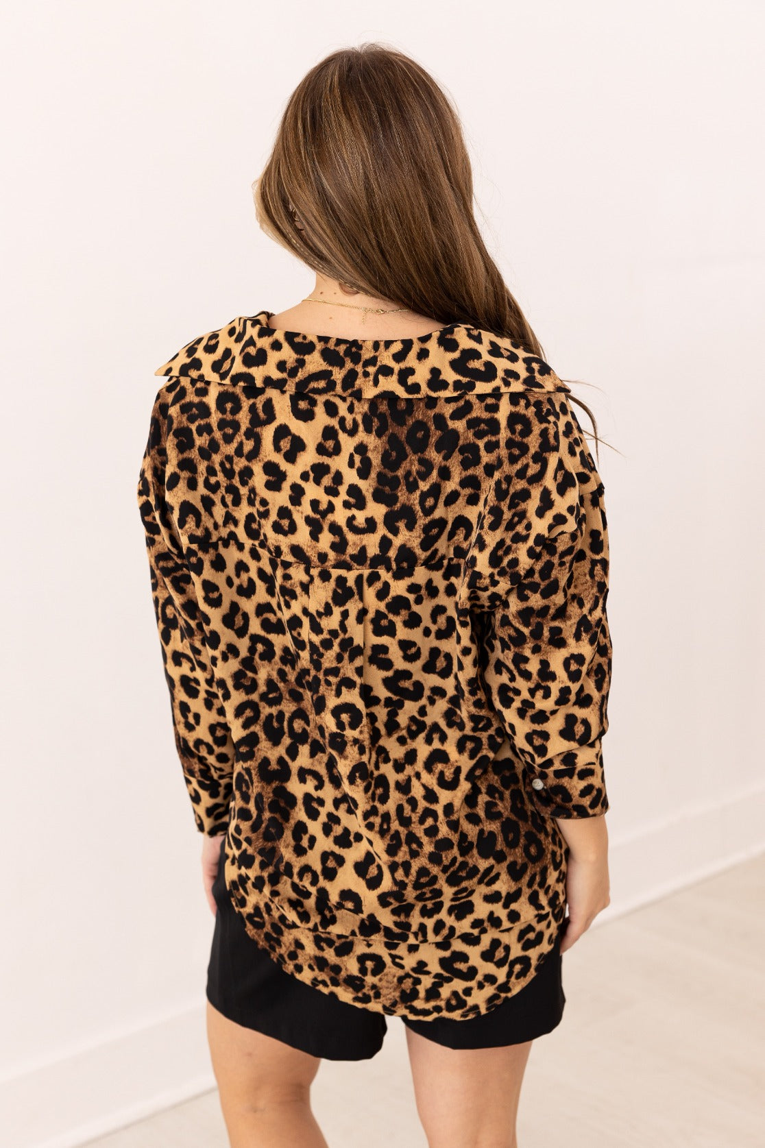 Grace & Emma The Kathryn Button-Up, Leopard