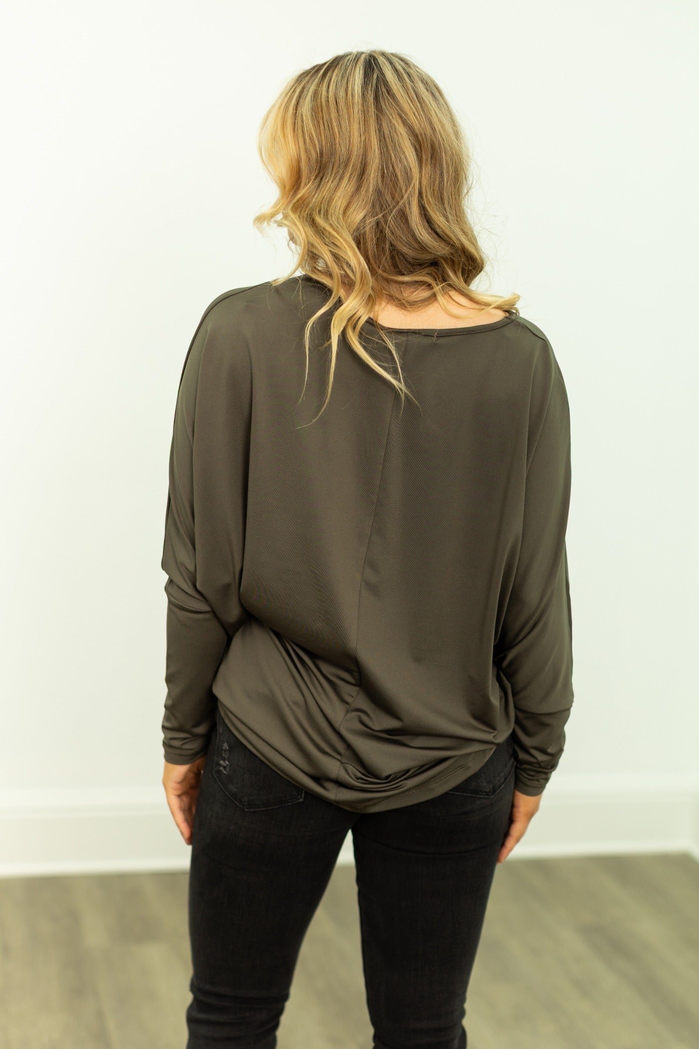 Grace & Emma Long-sleeve Crewneck, Olive