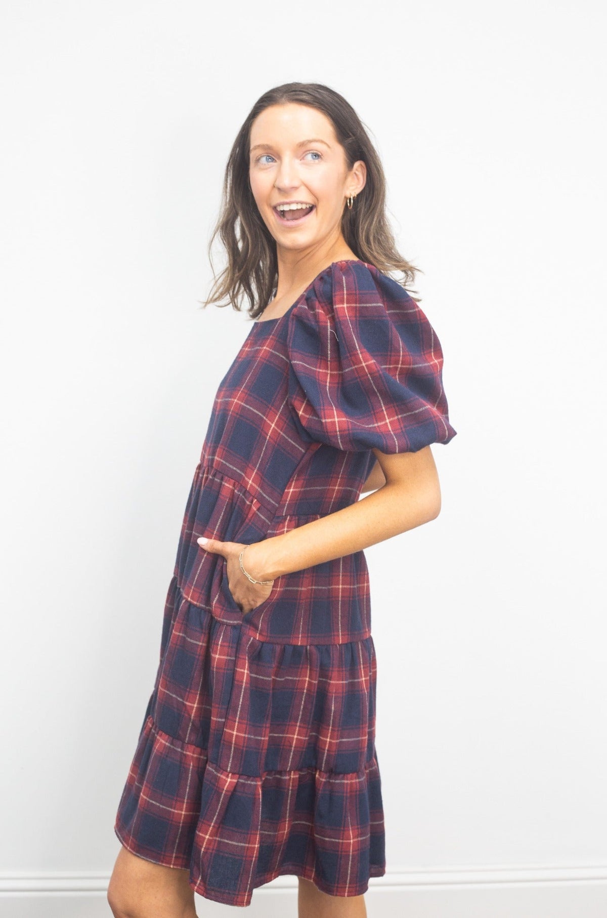 Grace and Emma Dolly Doll Plaid Dress