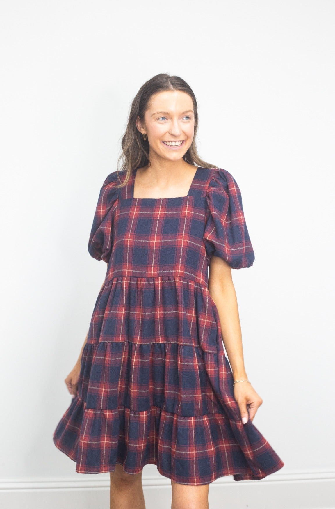 Grace and Emma Dolly Doll Plaid Dress