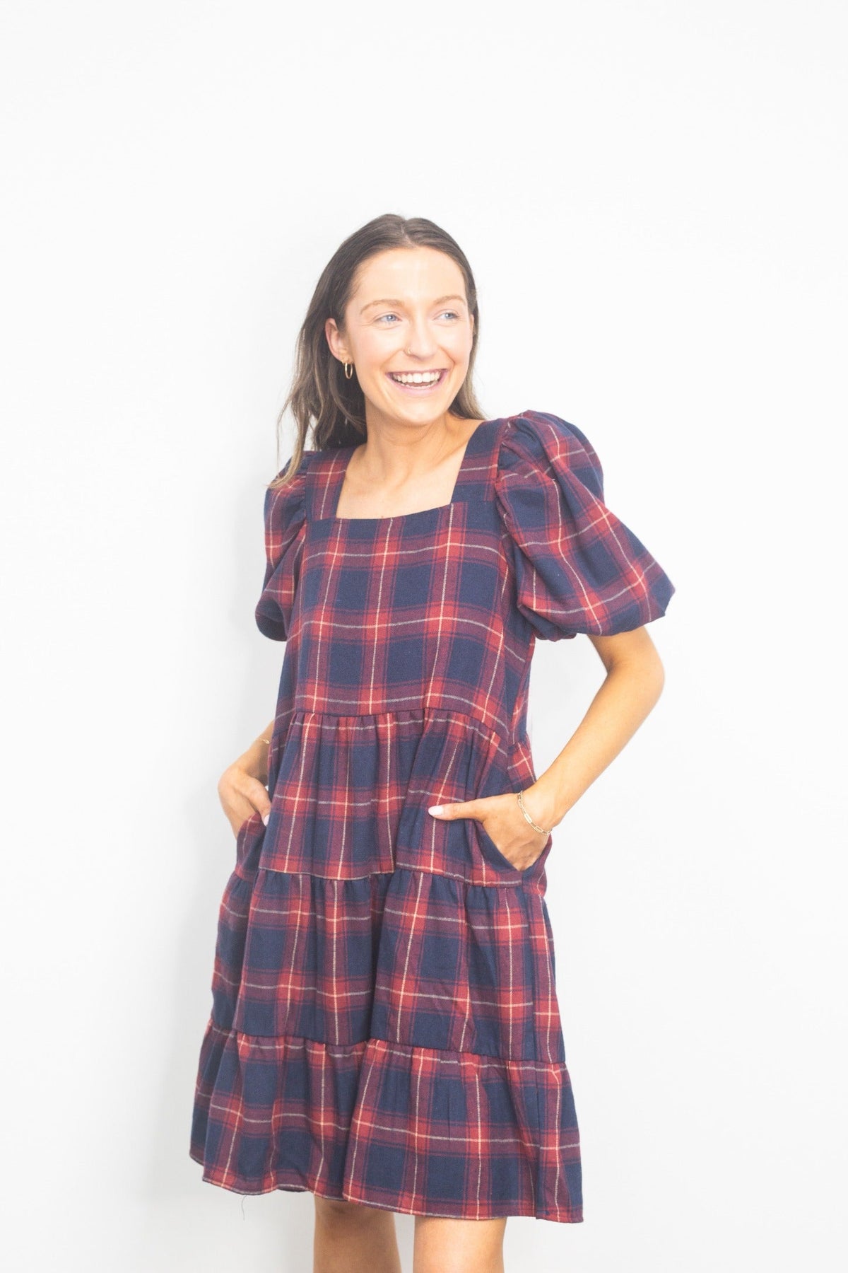 Grace and Emma Dolly Doll Plaid Dress