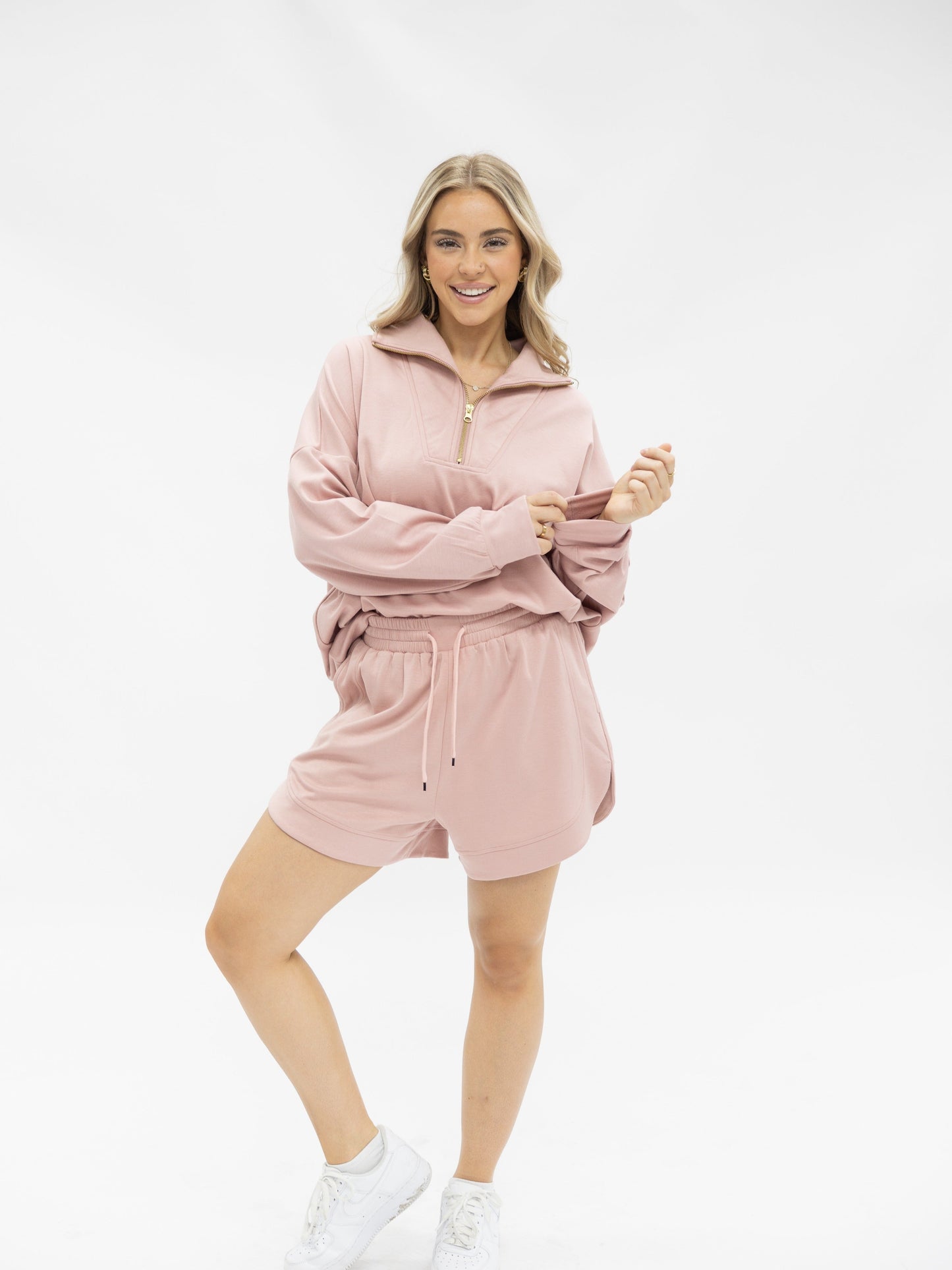 Grace & Emma Butter Soft Shorts, Pink