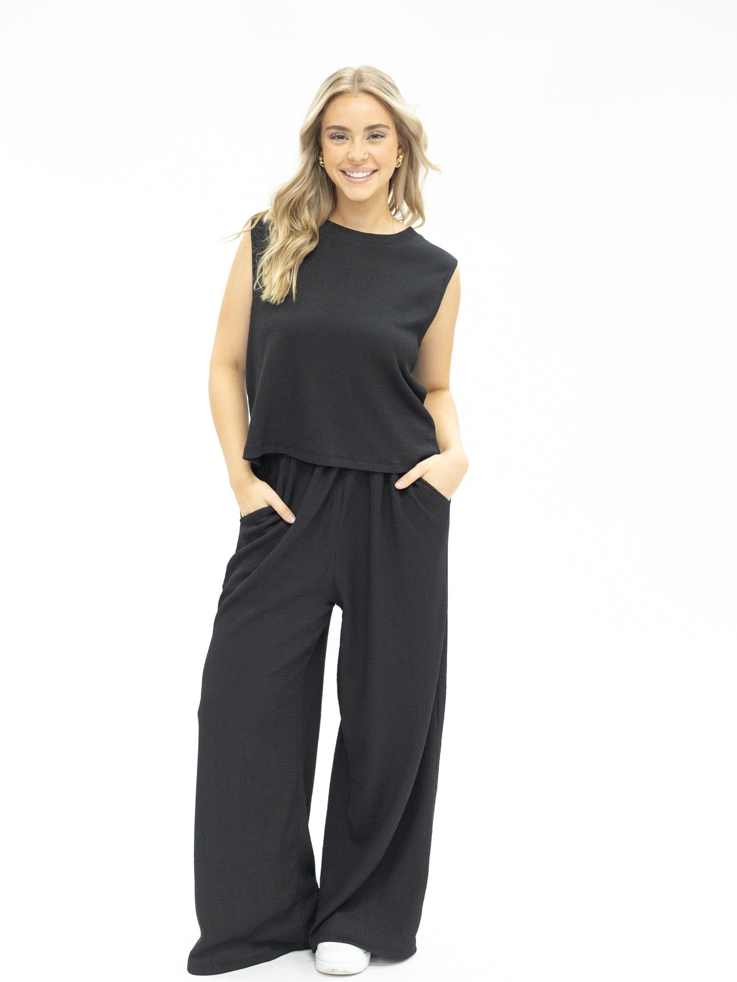 Grace & Emma The Earhart Top, Black
