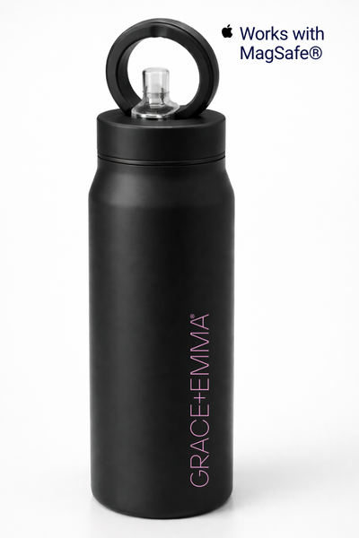 Grace & Emma MagSafe Tripod Water Bottle, Black