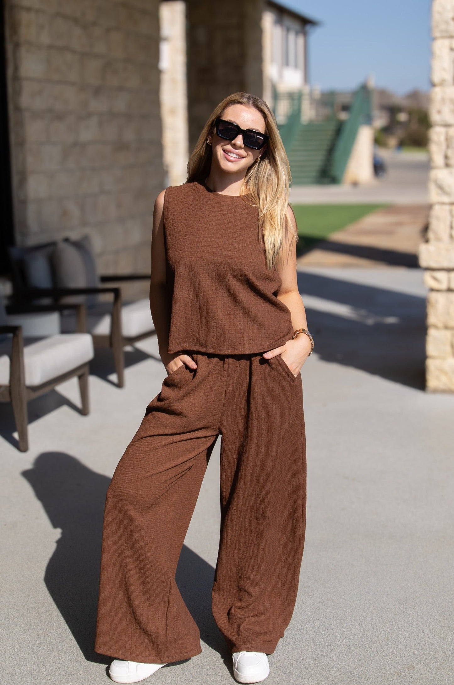 Grace & Emma The Earhart Pants, Chocolate