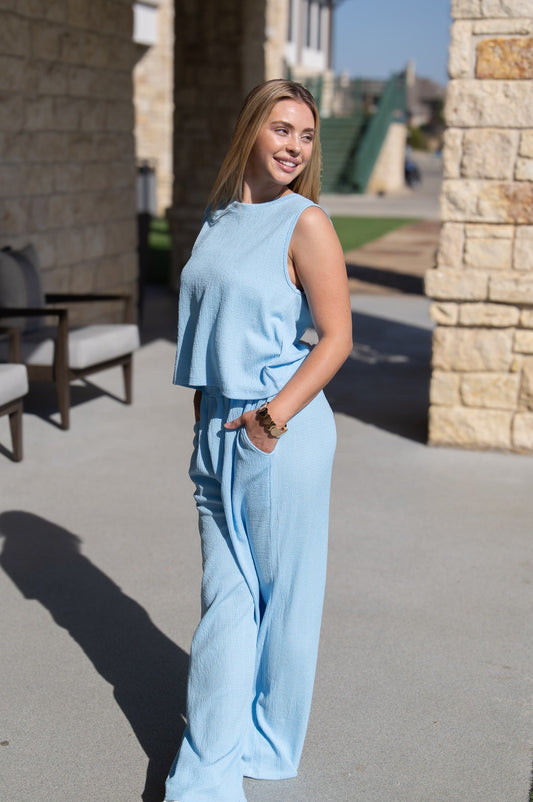Grace & Emma The Earhart Top, Blue