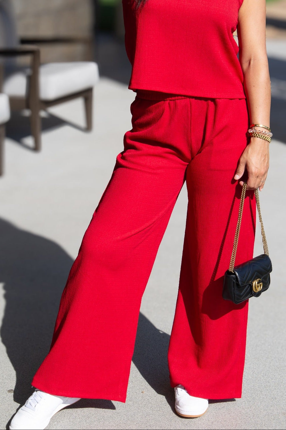 Grace & Emma The Earhart Pants, Red
