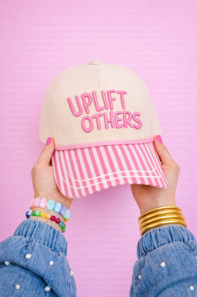Grace & Emma "Uplift Others" on Tan Cap with Patch Work