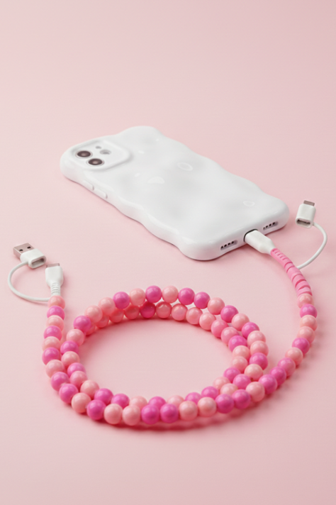 Grace & Emma Beaded Multi Charger, Pink