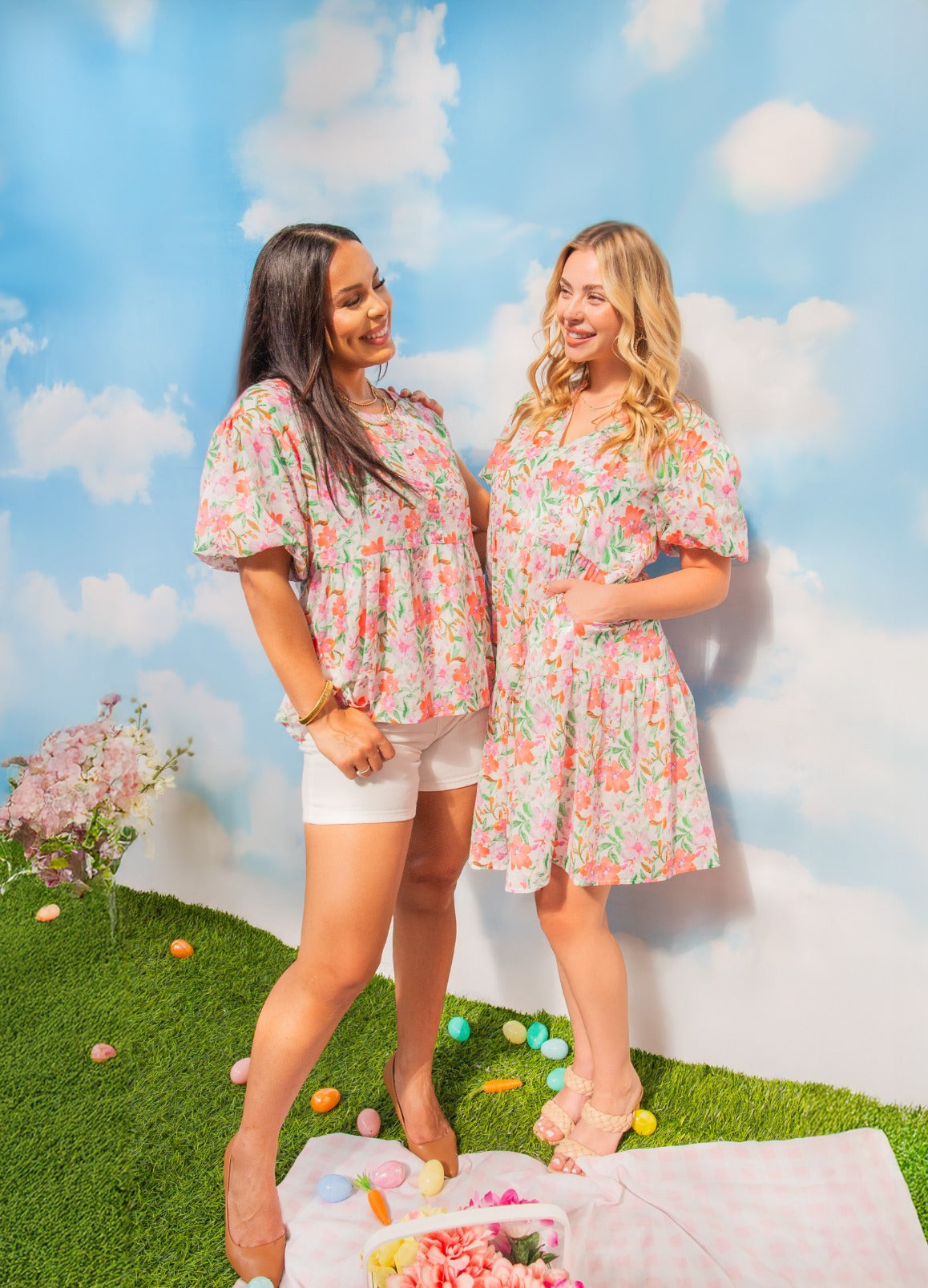 Grace + Emma Watercolor Floral Dress