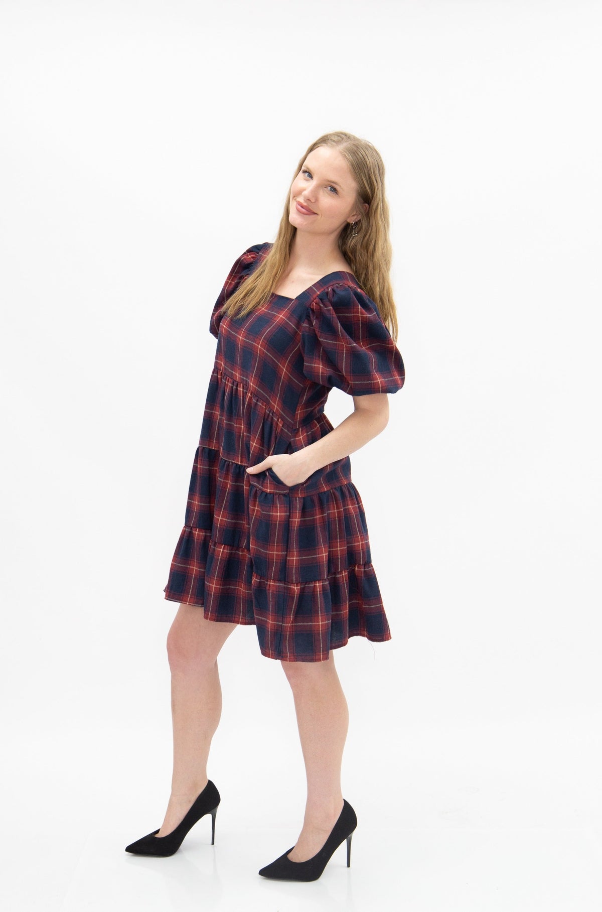 Grace and Emma Dolly Doll Plaid Dress