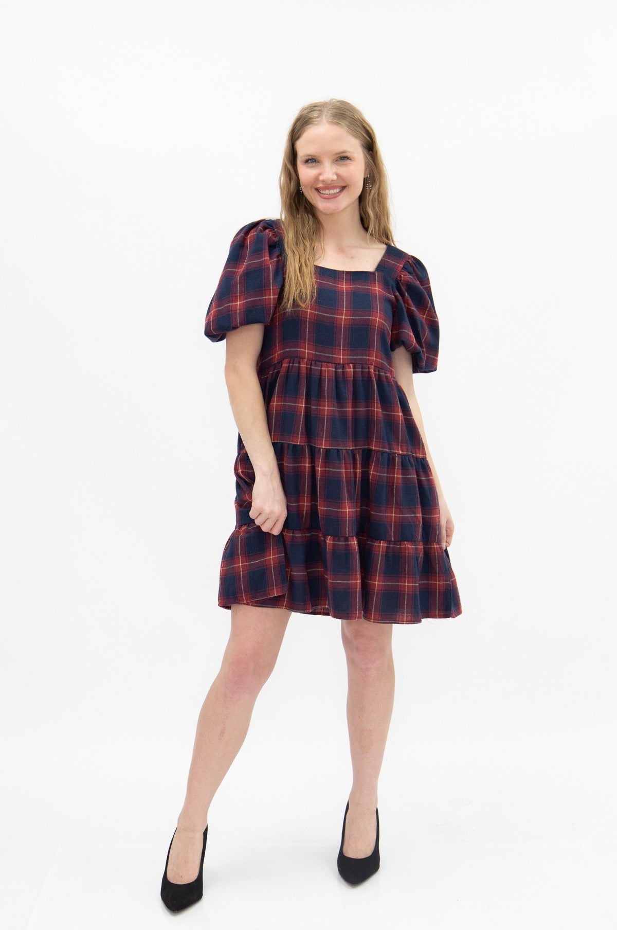 Grace and Emma Dolly Doll Plaid Dress