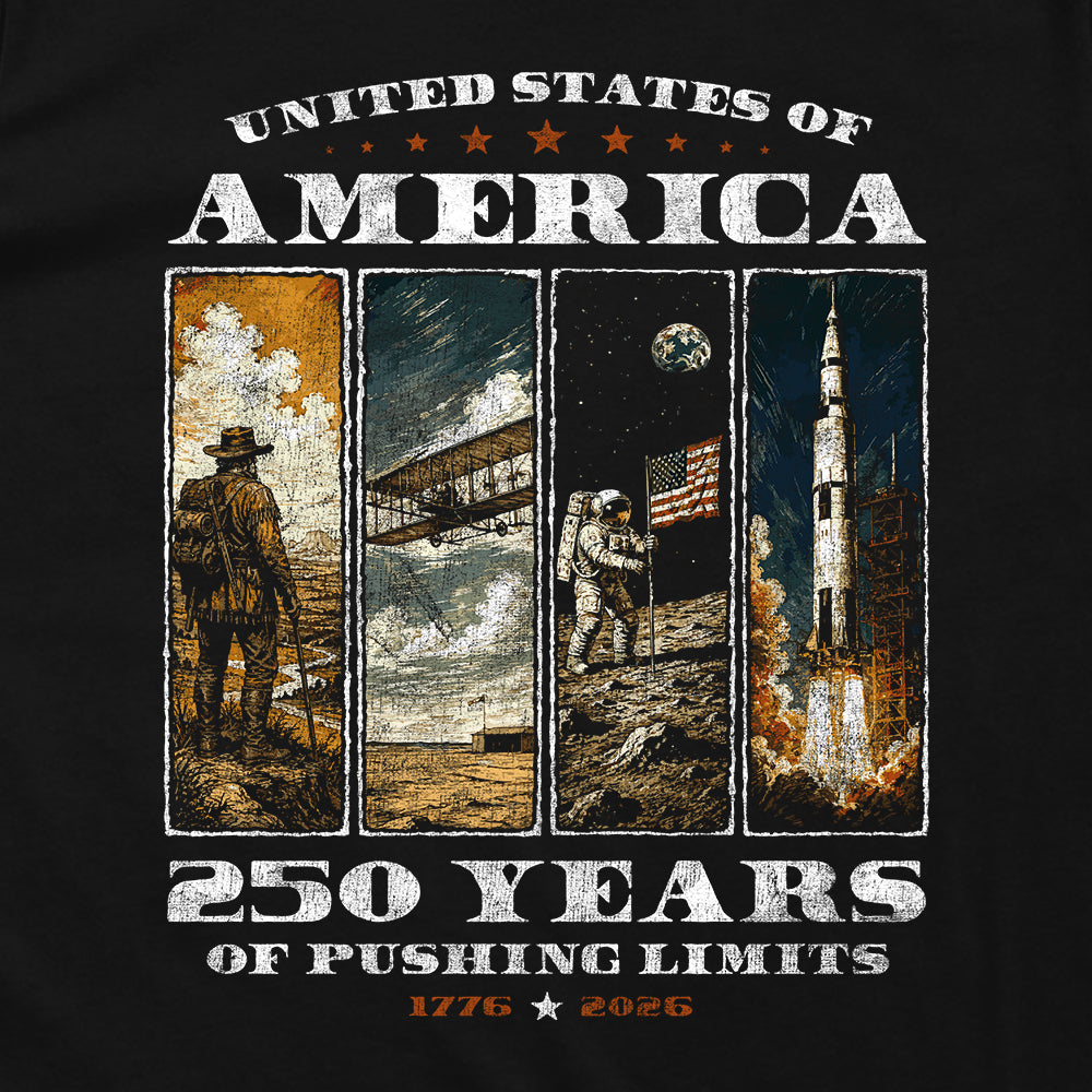 Shield Republic USA 250 Years of Pushing Limits