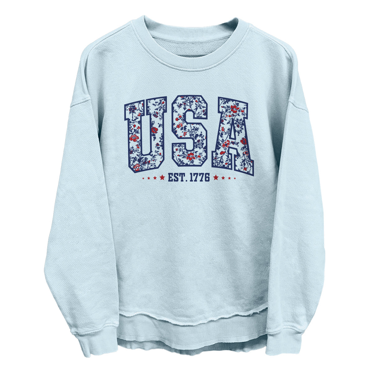 Shield Republic USA Floral Est 1776 (Front)