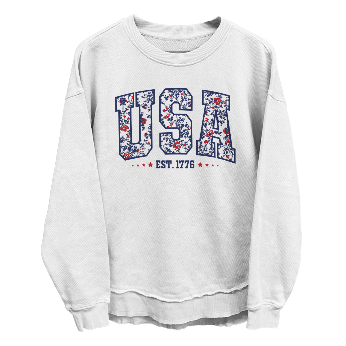 Shield Republic USA Floral Est 1776 (Front)