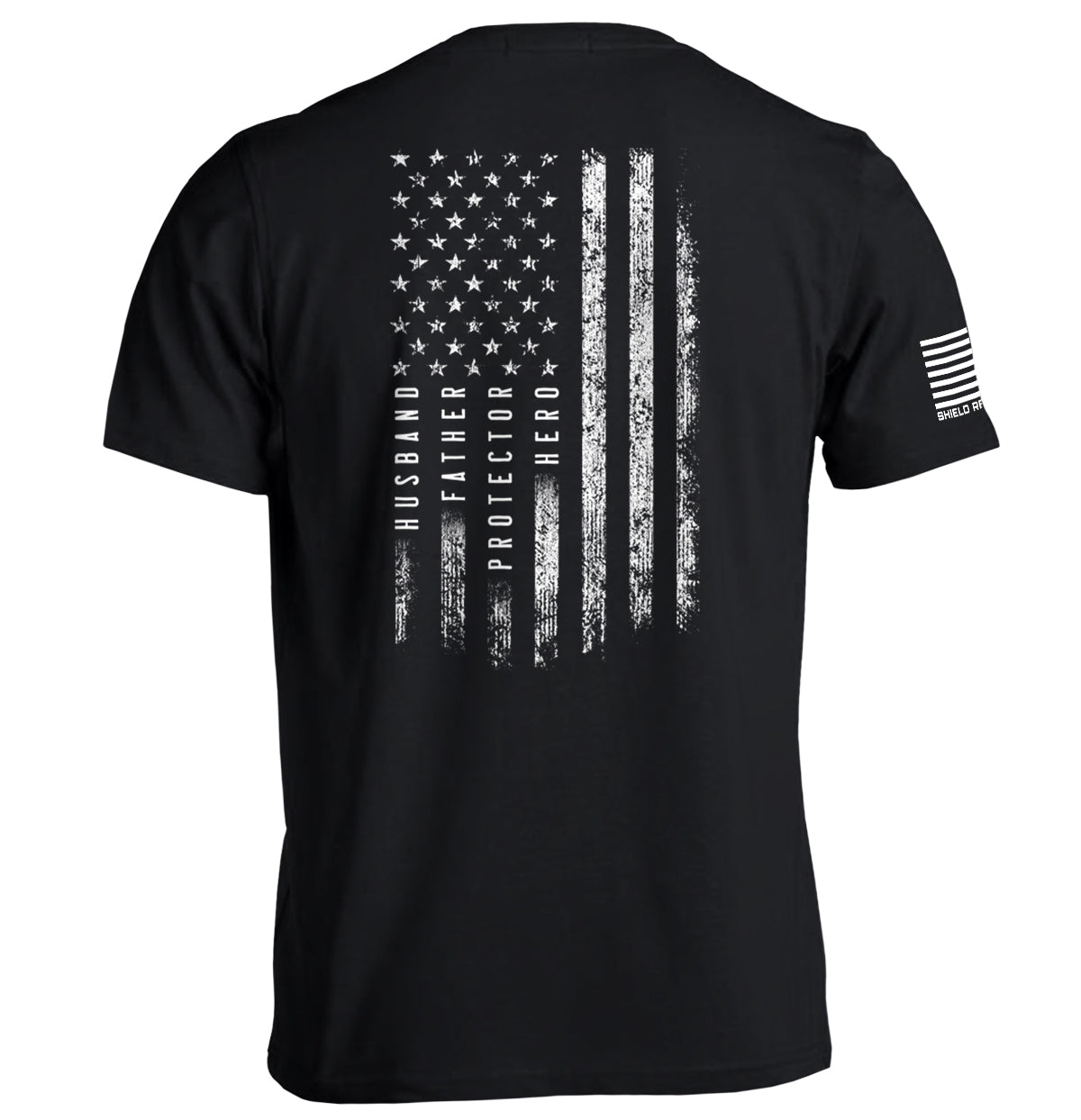 Shield Republic Husband Father Protector Hero American Flag