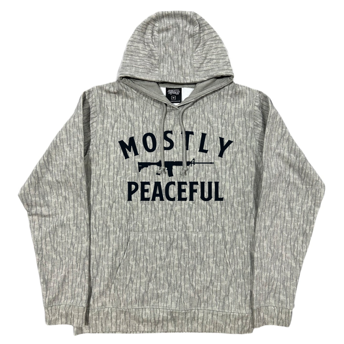 Mostly Peaceful (Black) Lightweight Hoodie
