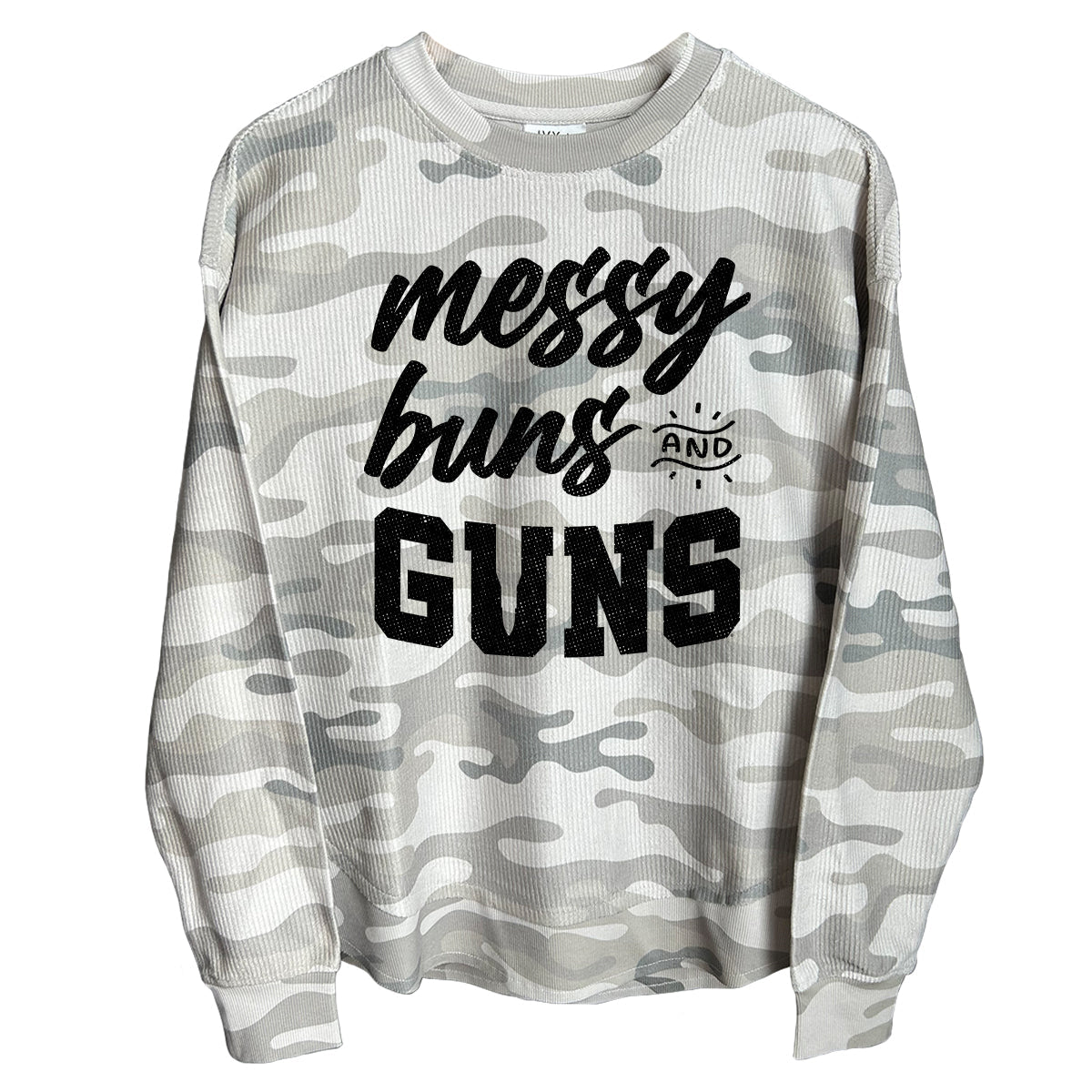 Shield Republic Messy Buns and Guns (Front) Corded Poncho