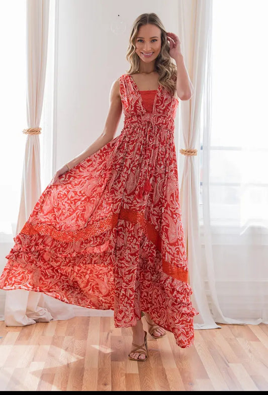 Sew In Love Floral Maxi Dress