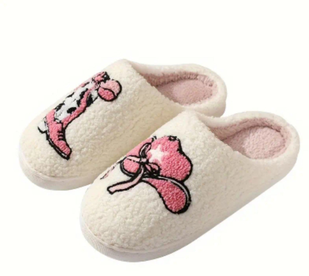 Western Plush Slippers