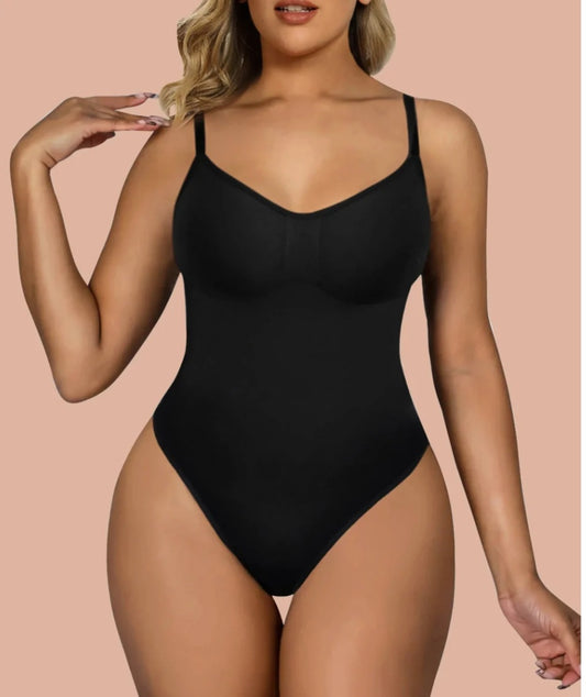 SHAPERX Bodysuit for Women Tummy Control Shapewear Seamless Sculpting Briefs Body Shaper S/M