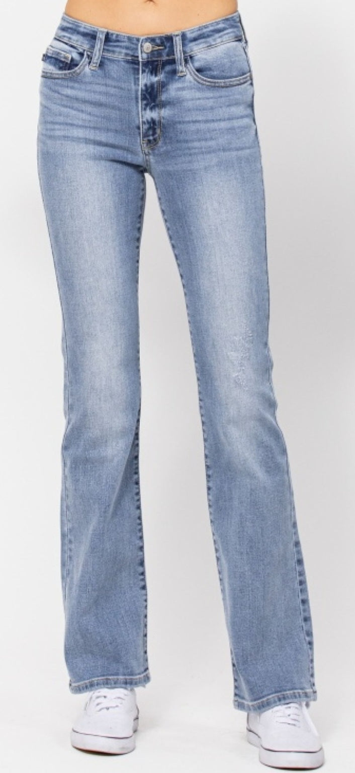 Judy Blue Mid Rise Non Distressed Bootcut Jeans