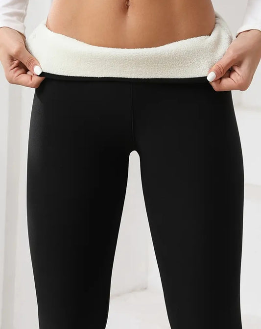 High Stretch Winter Plush Lined Sherpa Leggings