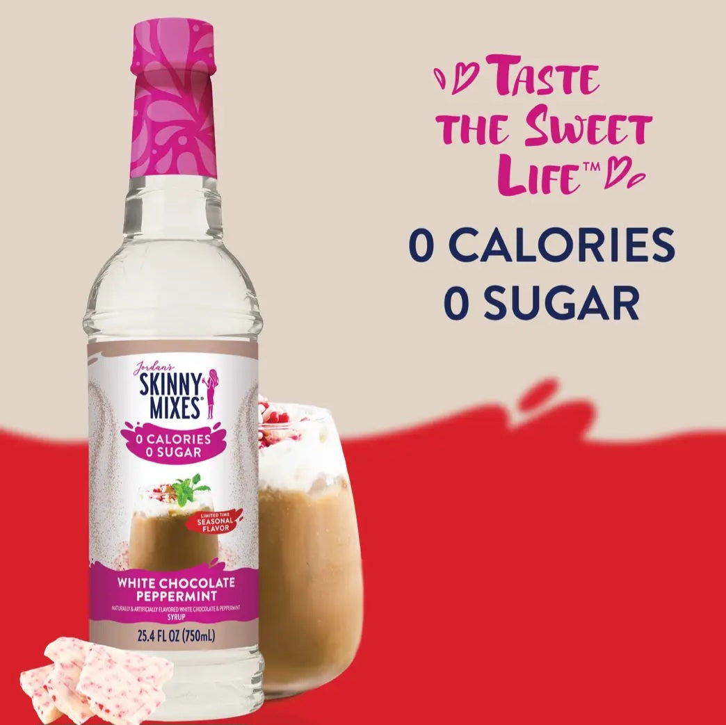 Jordan's Skinny Mixes Sugar Free White Chocolate Peppermint Syrup